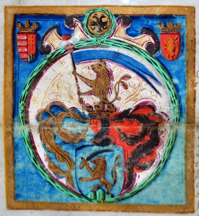A kecskeméti Benke család címere helyesen, az 1655-ös címereslevélről
